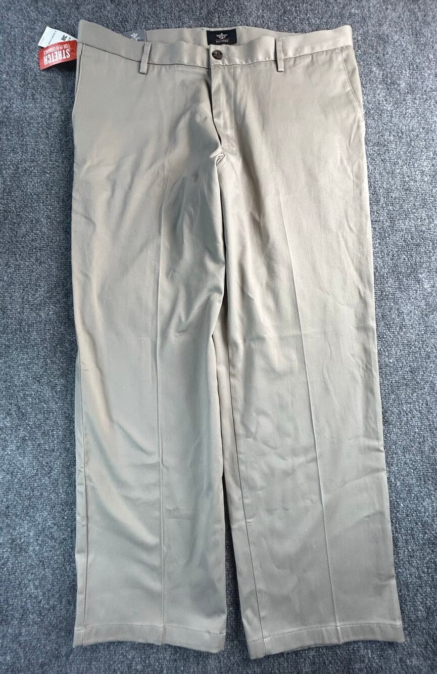 Dockers Straight Fit Performance Khaki Pants Men's 38x30 NWT Stretch